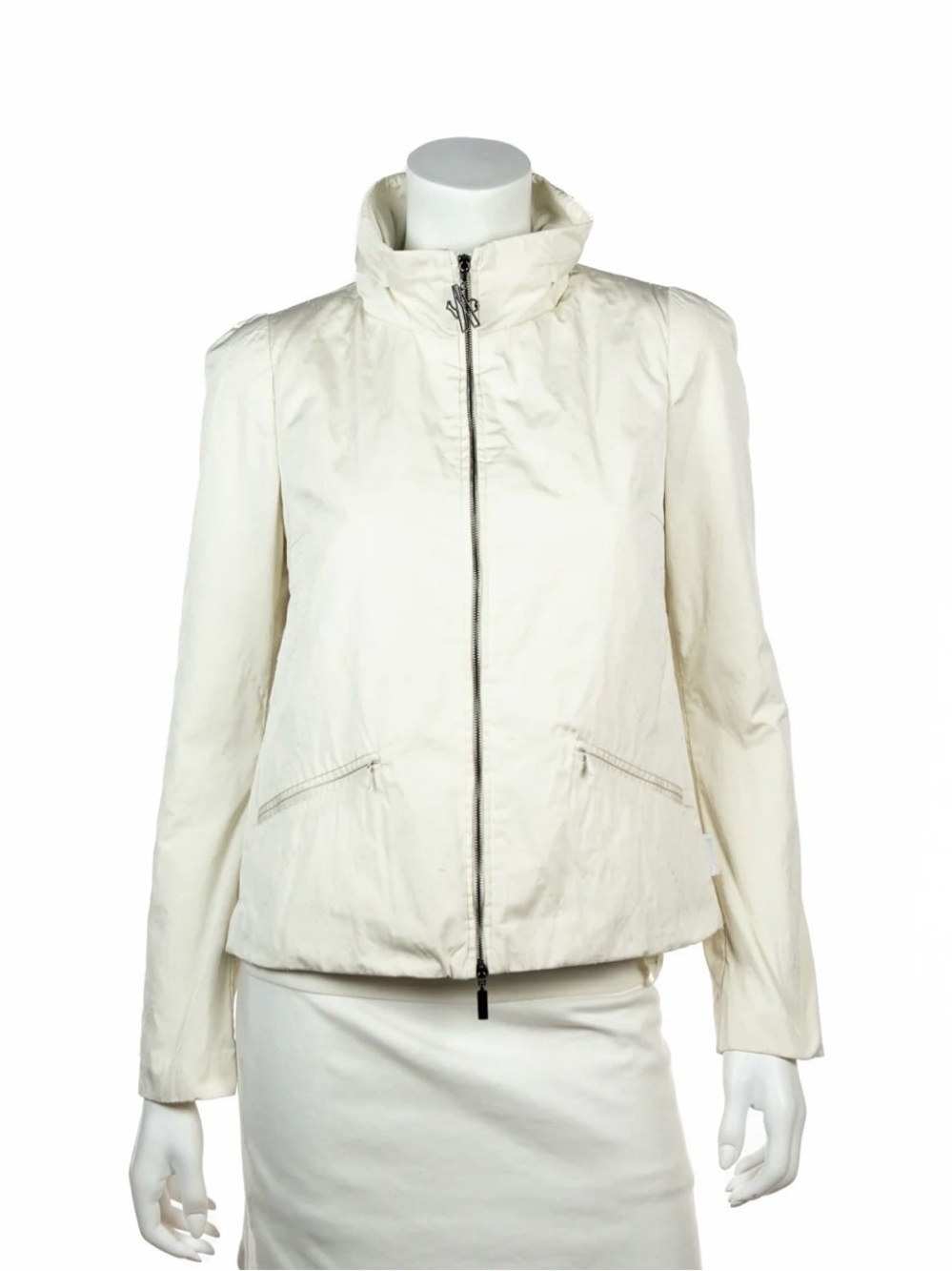 Vintage Moncler Première Rain Jacket with Black Scarf Accent, M (2) - Picture 2 of 16
